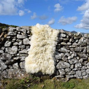 felted fleece wool rug luna