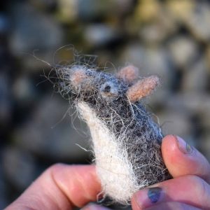 handmade needle felt mouse