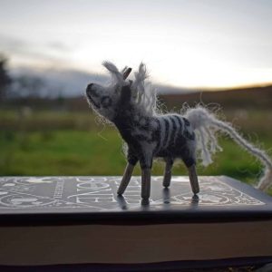 skeleton horse unicorn bookmark