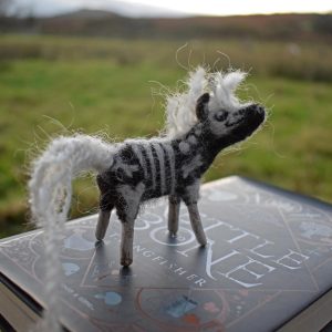 skeleton unicorn needle felt