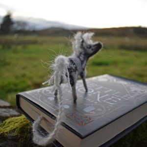 skeleton unicorn needle felt