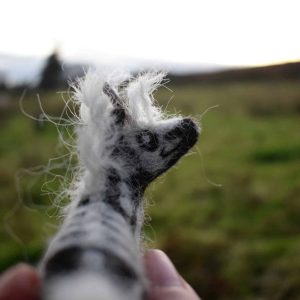 skeleton unicorn needle felt