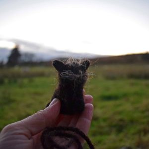 cute black cat bookmark