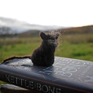 witchy black cat bookmark