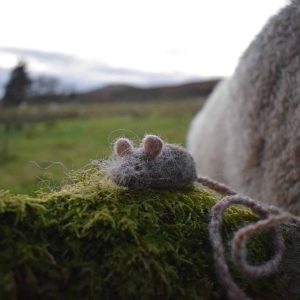 cute felt mouse bookmark