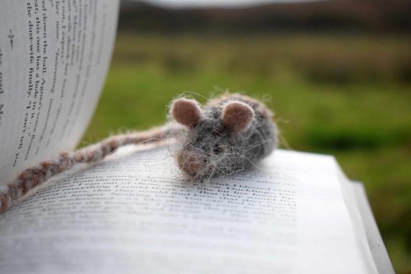 cute felt mouse bookmark