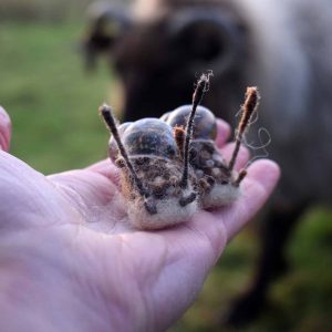 needle felted snail